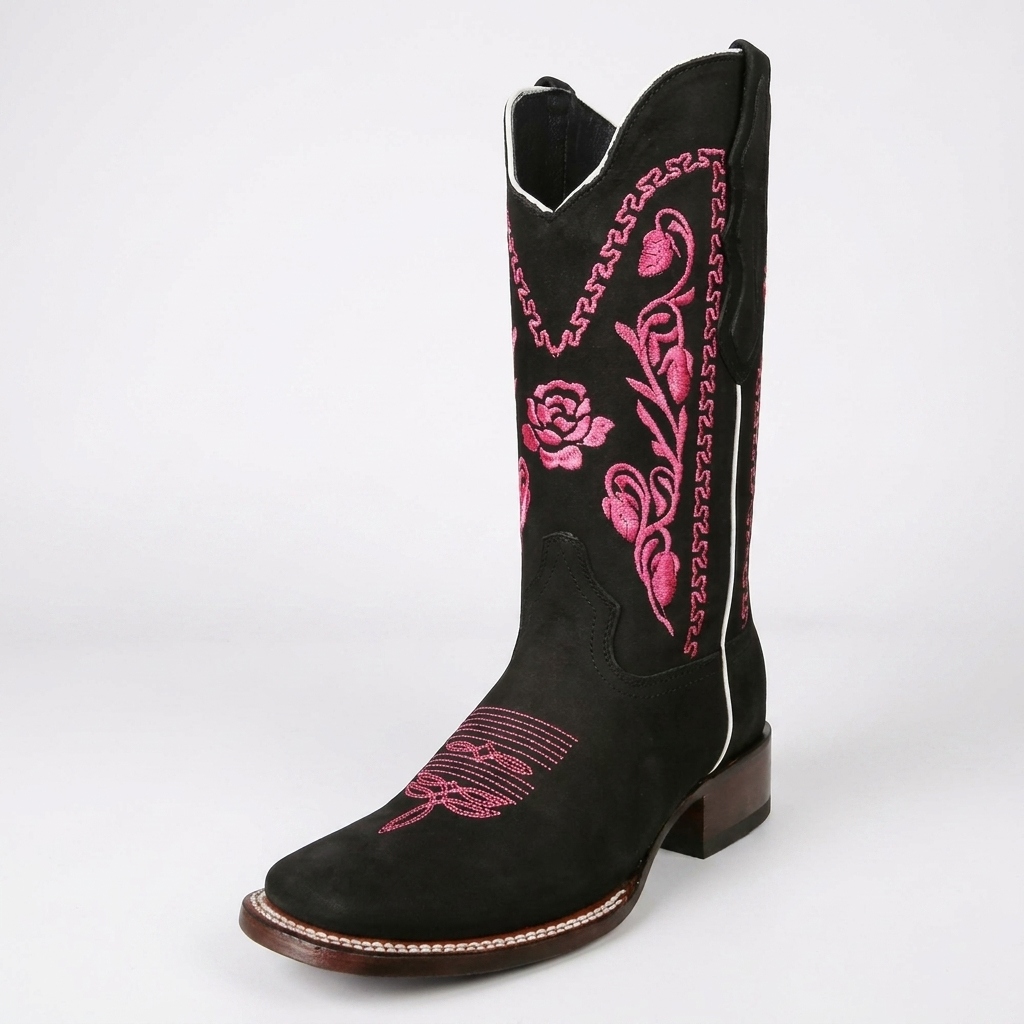 Rosa Brava floral cowgirl boot