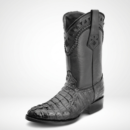 Black Bayou crocodile boot