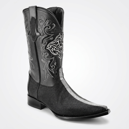 The Gambler black stingray boot