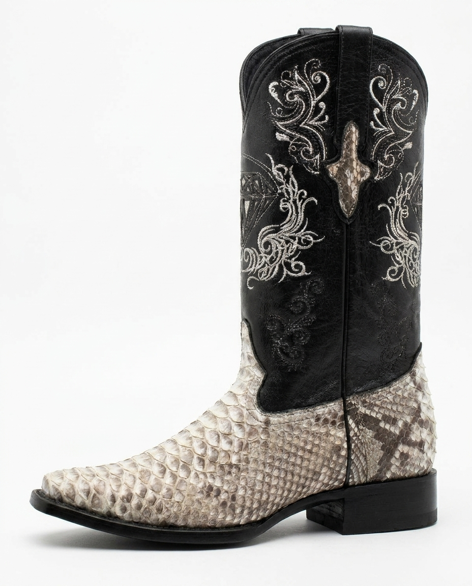 White Python boot - side profile