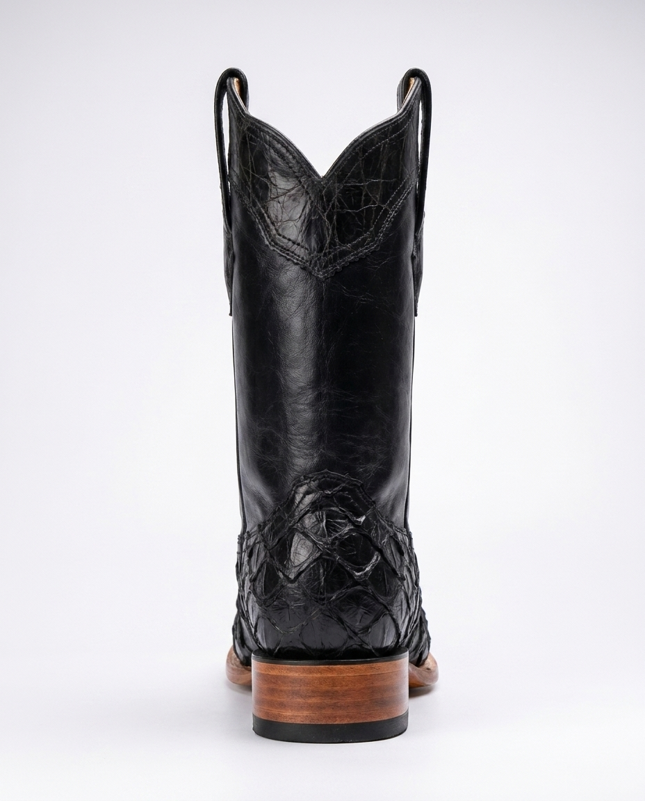 Onyx Pirarucu boot - rear view