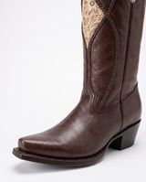 The Outlaw Woman boot - vamp and tooling detail